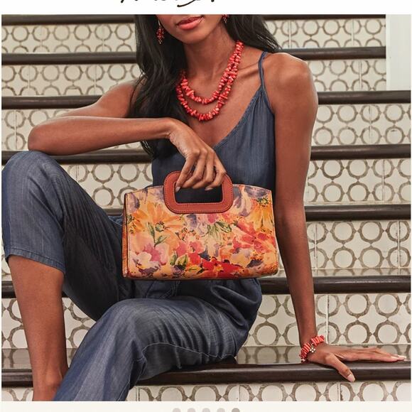 Patricia Nash Rainbow Top Handle Crossbody Bag Rainforest New With Dustbag New - Picture 11 of 15